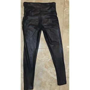 Spanx Women's Faux Leather Leggings Size L